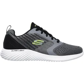 Men's Skechers Bounder Verkona Charcoal Knit Fabric