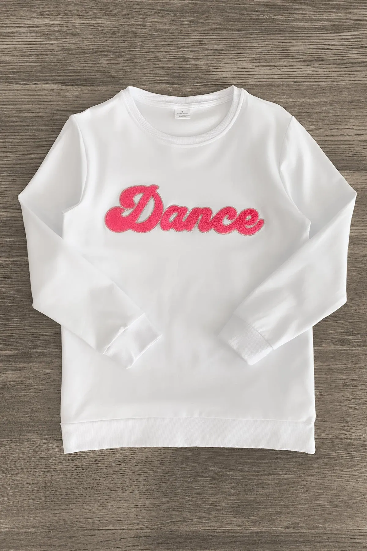 Mom & Me - "Dance" Chenille Patch Long Sleeve Top