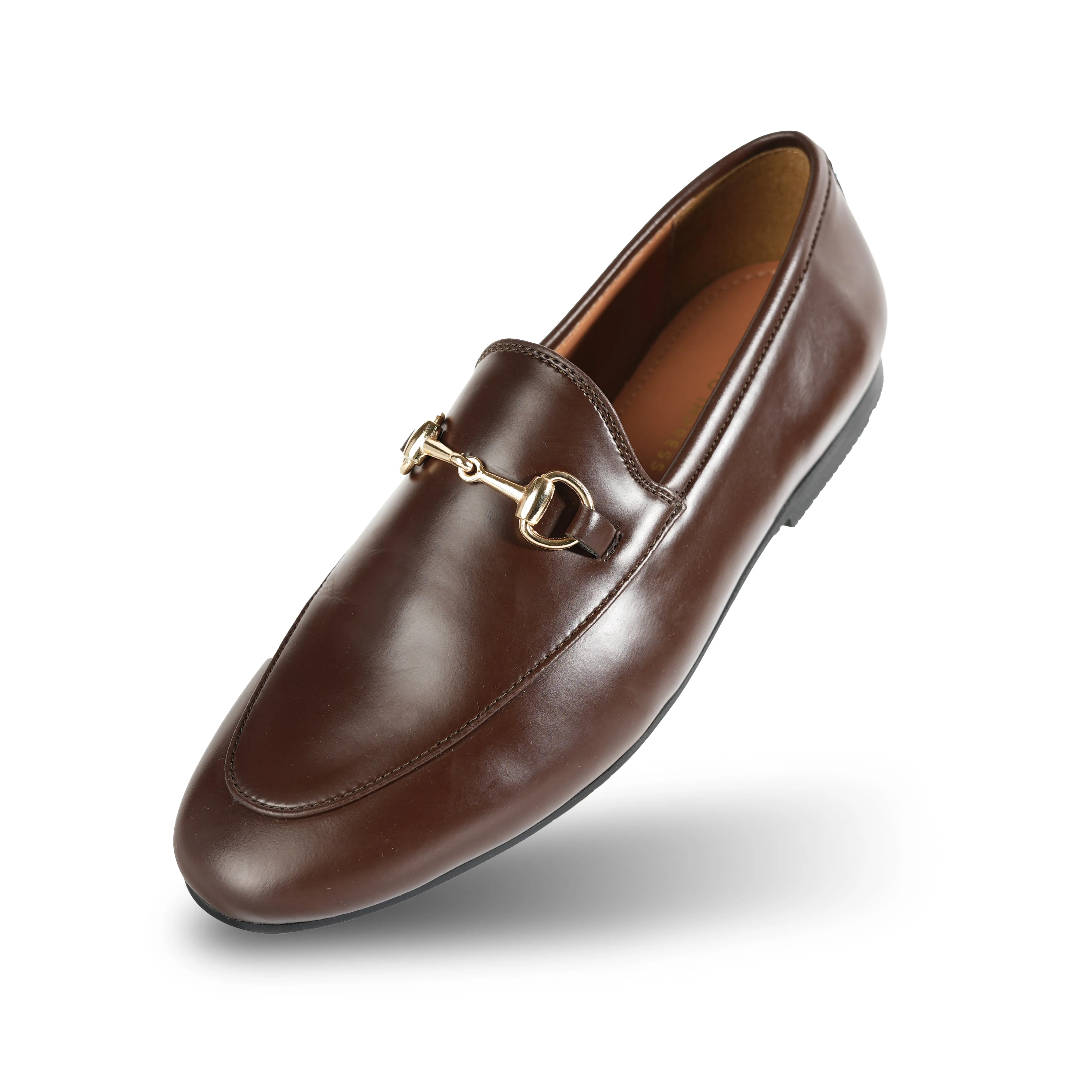 Monkstory Horsebit Flexi Business Slip-Ons - Brown