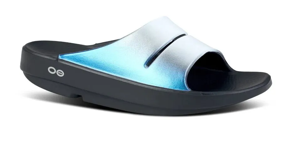 OOFOS Women's OOahh Luxe Slide - Frost