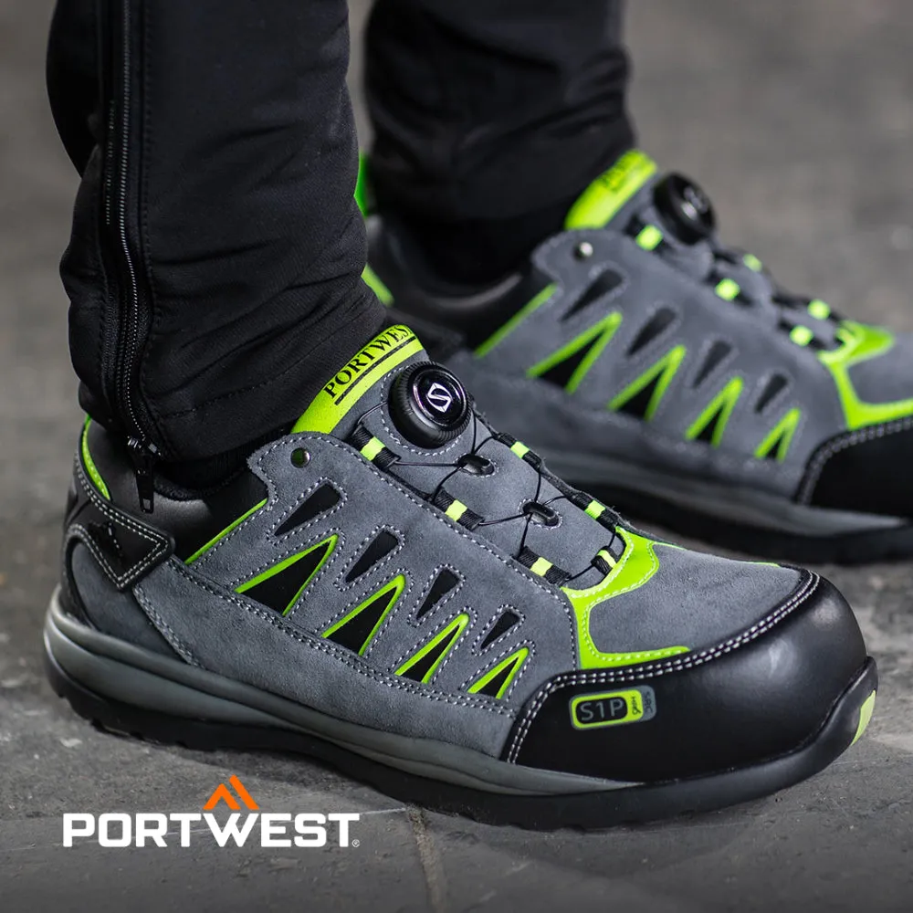 PORTWEST® Wire Lace Steel Toe Safety Sneaker S1P HRO - FT18