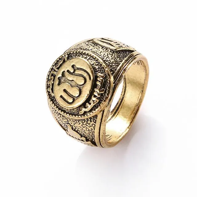 Premium Stainless Steel Arabic Ring