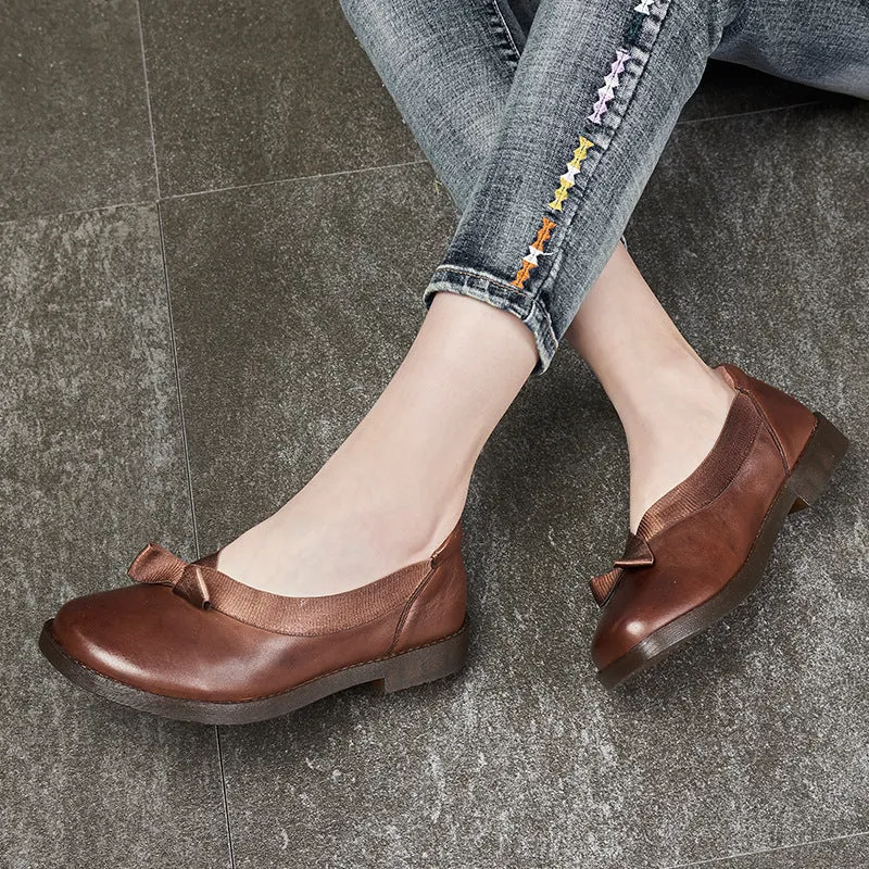 Retro Cow Tendon Comfortable Women's Shoes