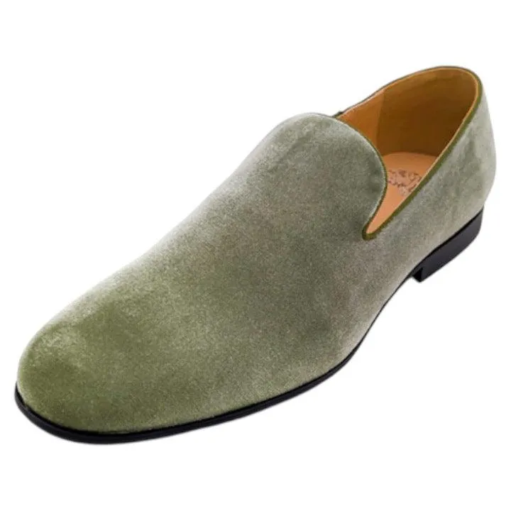 Sage Velvet Men's Slip-On Formal Tuxedo Loafer Shoes LF-9200