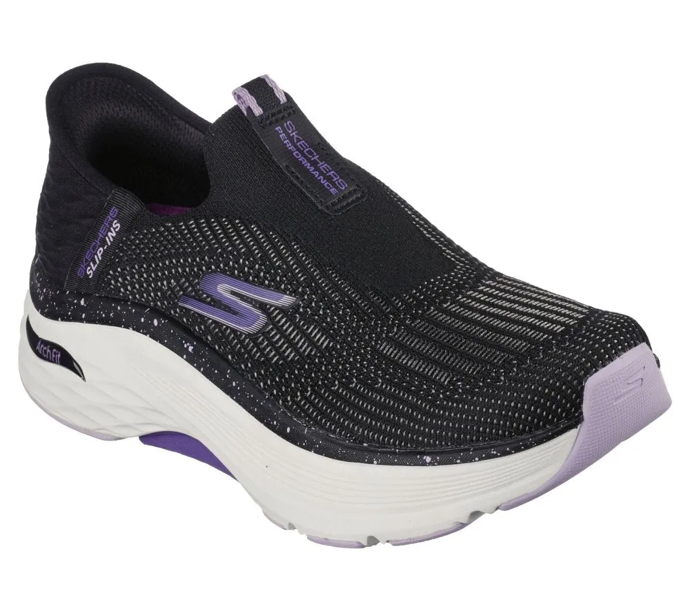 Skechers Women's Slip-ins Max Cushioning Arch Fit - Black/Purple