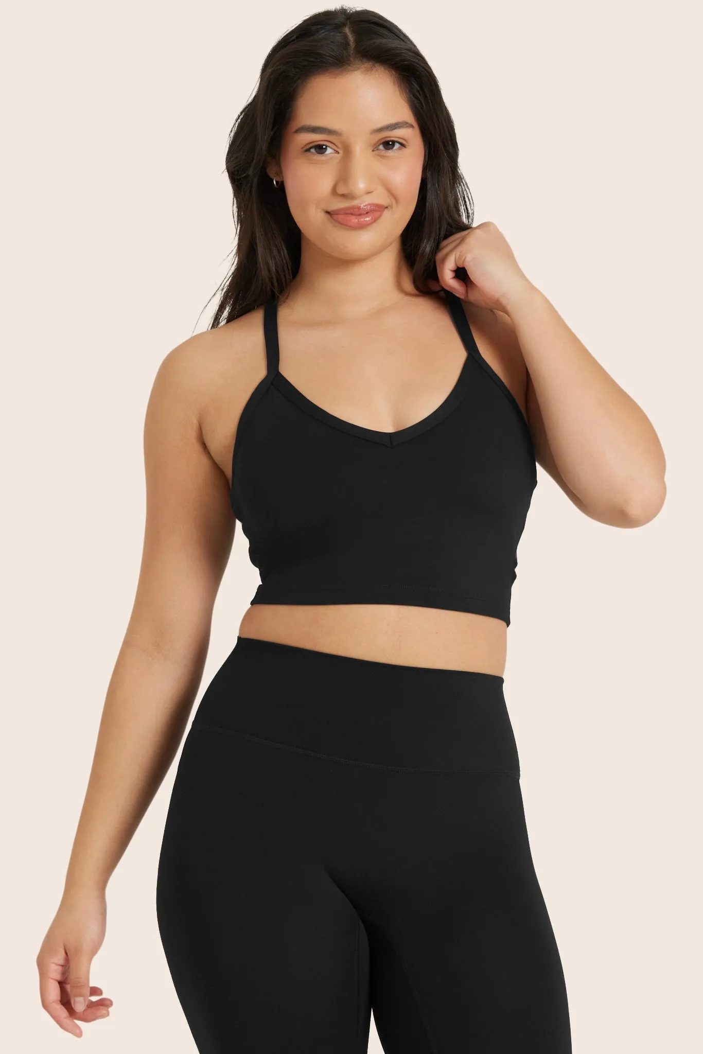 SPORTBODY® Y CAMI BRA - ONYX