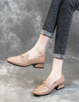 Spring Comfortable Retro Leather Women's Shoes