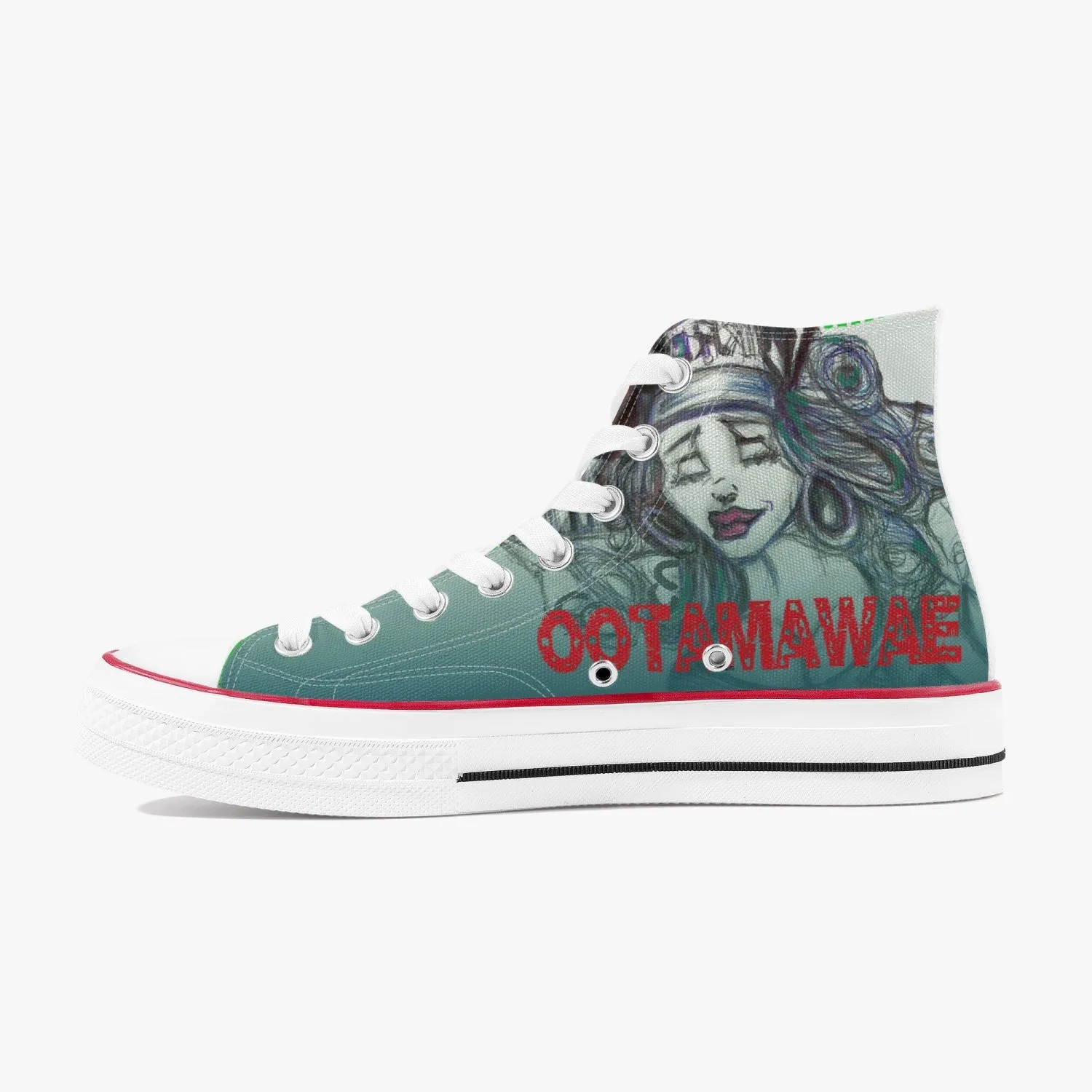 STL Girl High-Top Canvas Blue Shoes