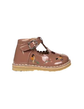 T-Bar Scallop Birds - Rose Clay Patent