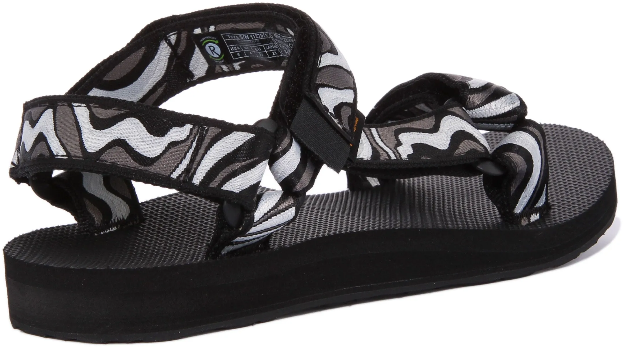 Teva Original Univer In Black White For Women