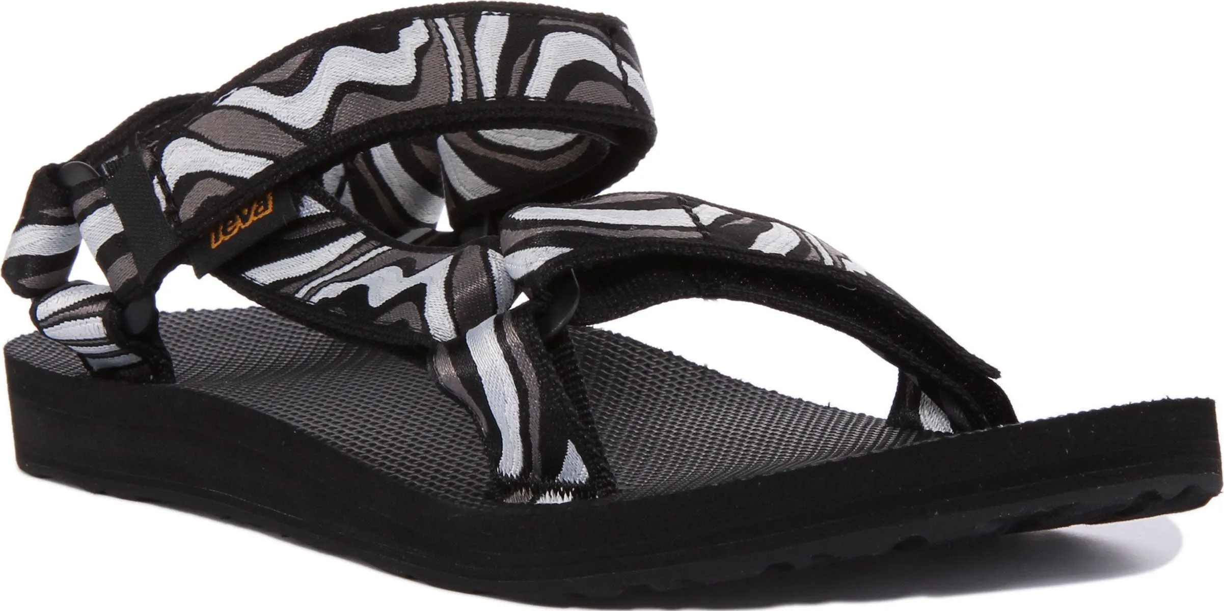 Teva Original Univer In Black White For Women