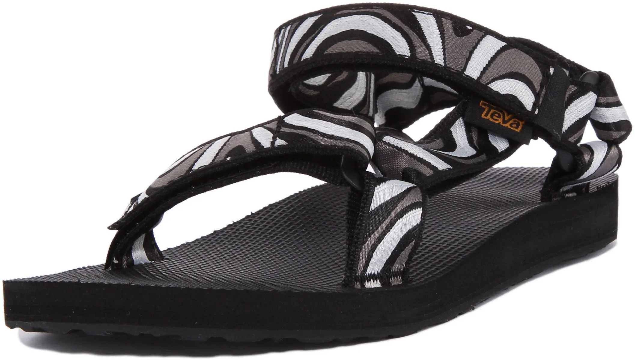 Teva Original Univer In Black White For Women