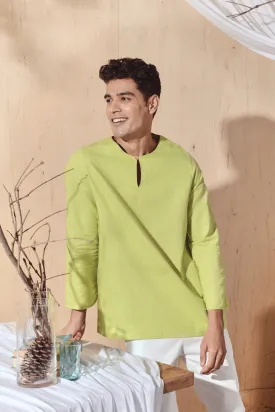 The Balik Men Kurta - Lime Green