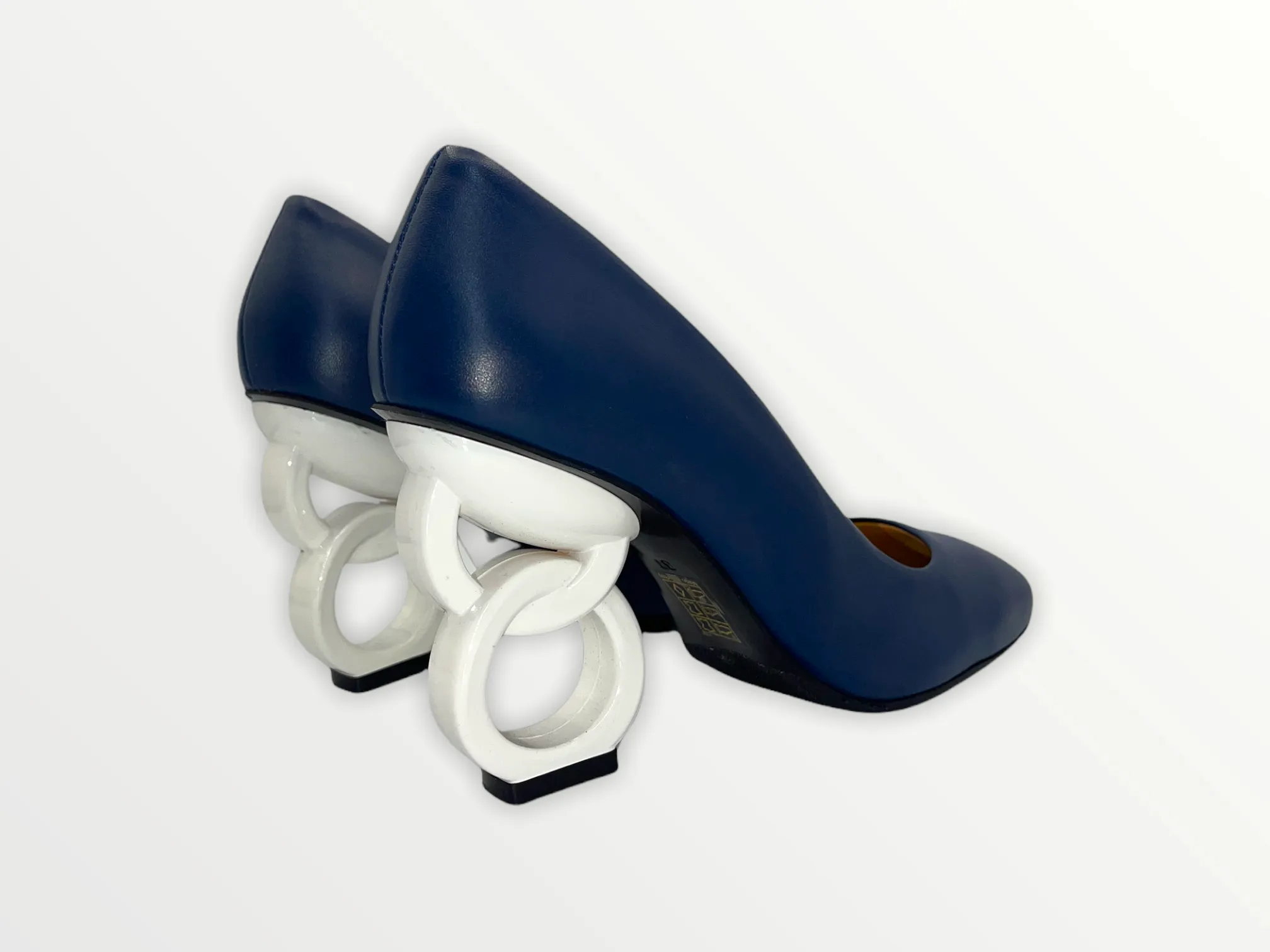 The Belem Blue Leather Pump Final Sale!