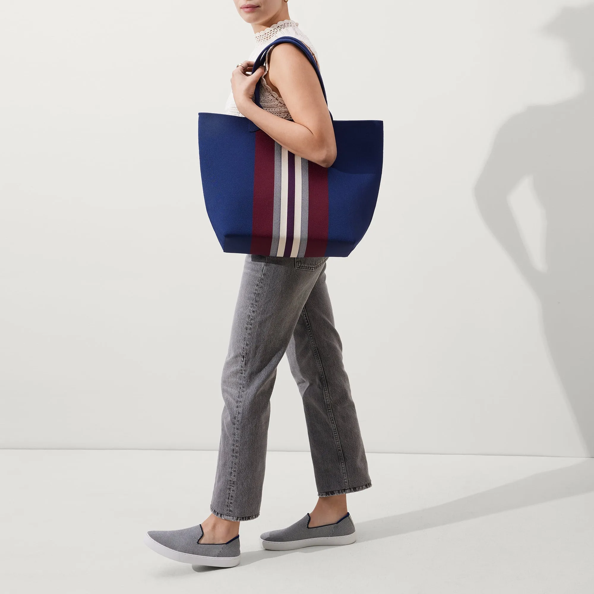 The Lightweight Tote - Oxford Heel Stripe