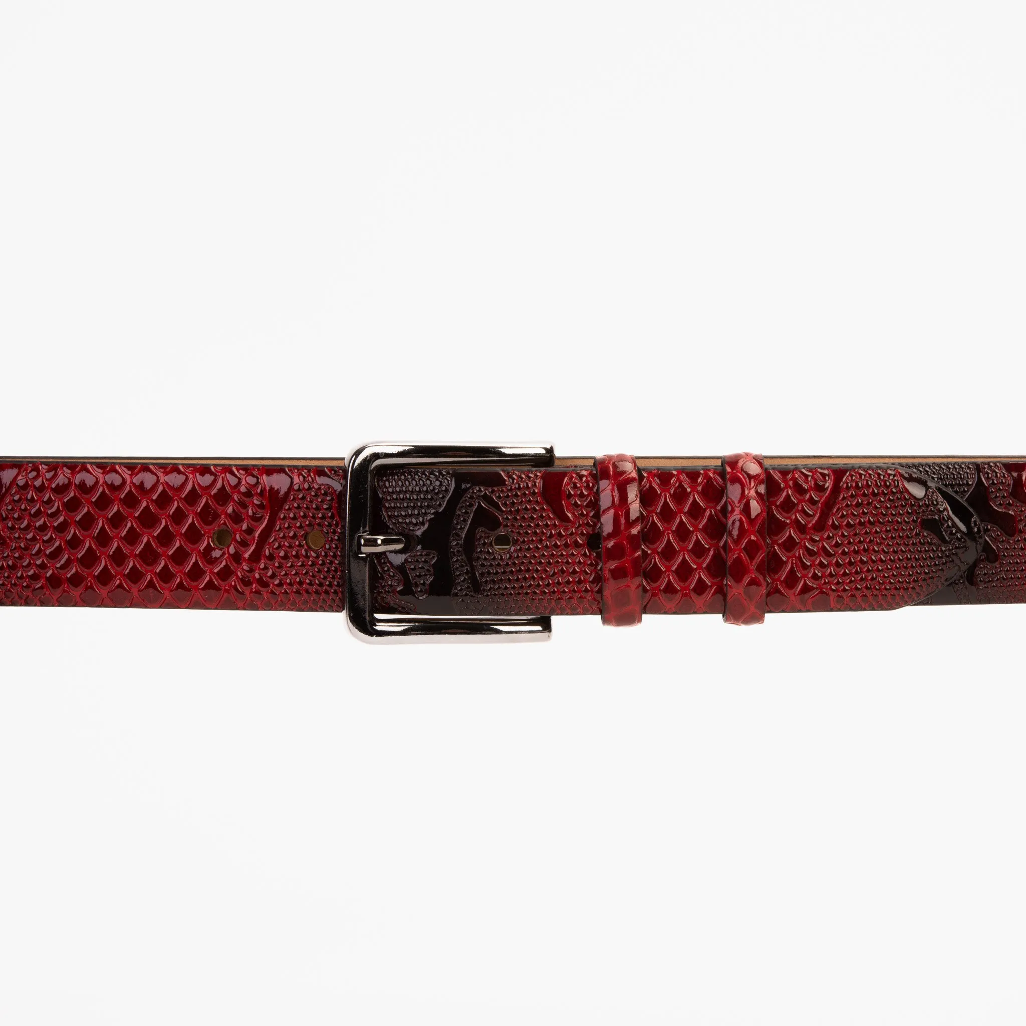 The Milano Red Leather Belt Limited Edition