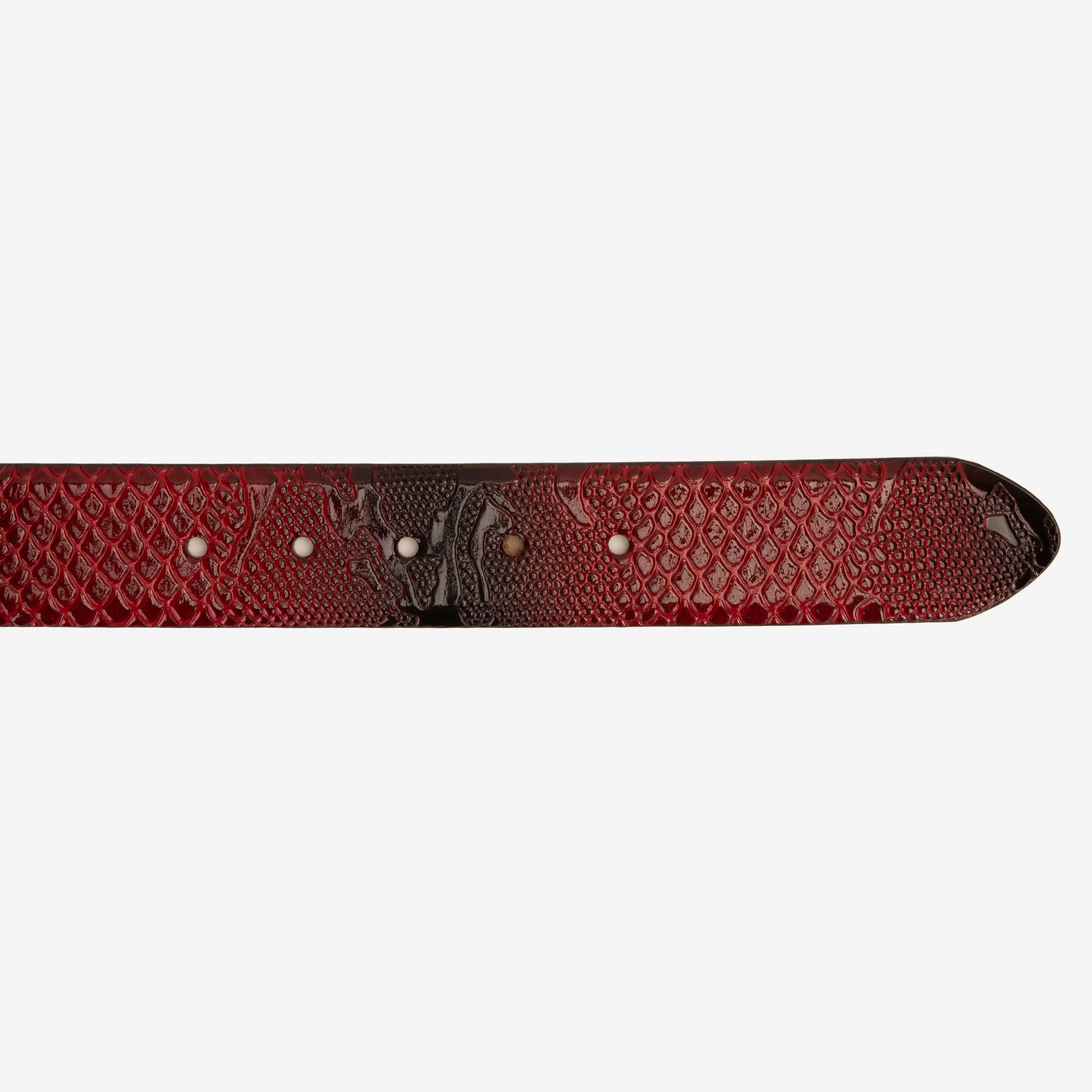 The Milano Red Leather Belt Limited Edition