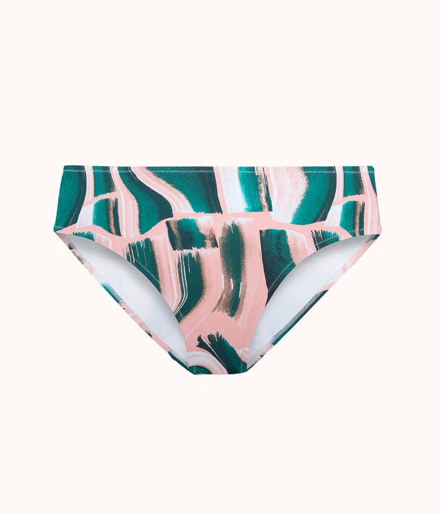 The Swim High Waist Bottom: Paint Brush