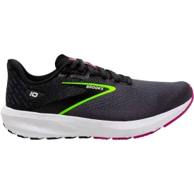 Women's Brooks Launch 10 Black/Blackened Pearl/Green Mesh