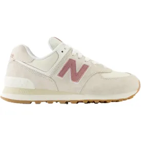 Women's New Balance WL574QC2 Linen/Rosewood Suede