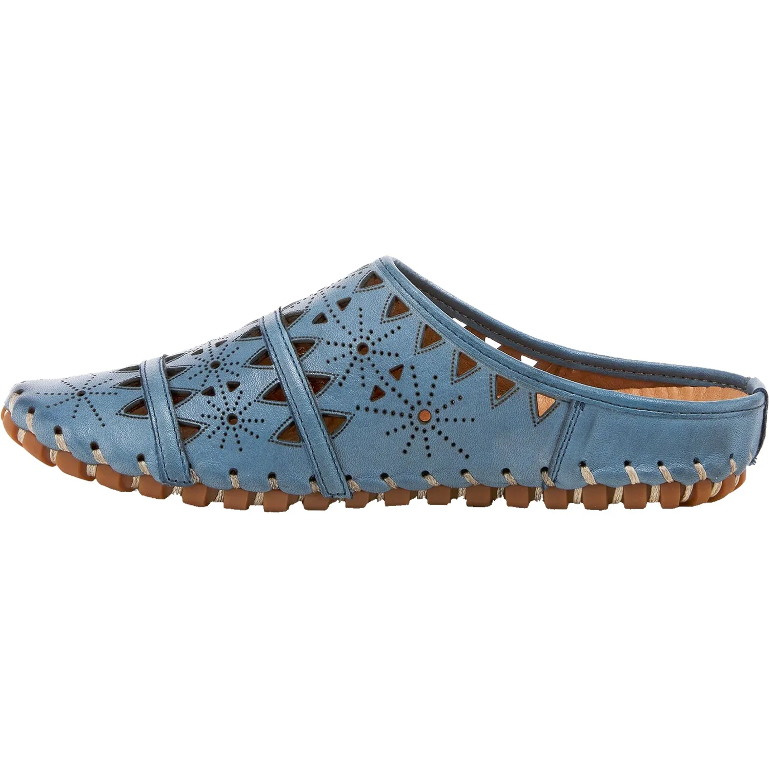 Women's Spring Step Fusalide Blue Leather